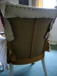 Strengthening the back with an extra layer of hessian